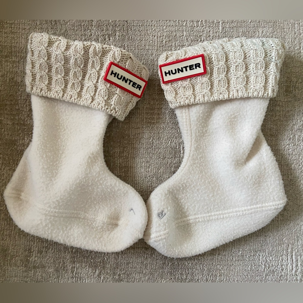 3 for $25 Hunter Ivory Casual Socks with Textured Cuff